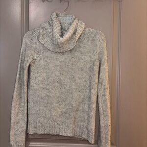 Outback Red Light Gray Cowl Neck Sweater